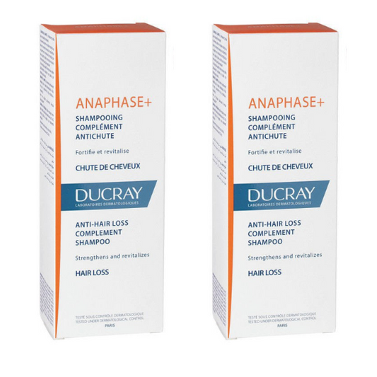 Ducray Anaphase Plus + Antihair Loss Complement Shampoo 200ml (Pack of 2)