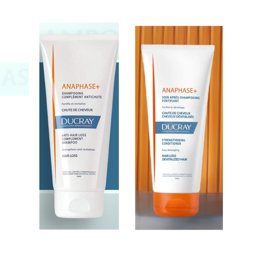 Ducray Anaphase Plus + Shampoo 200ml & Strengthening Conditioner 200ml (Combo Pack)